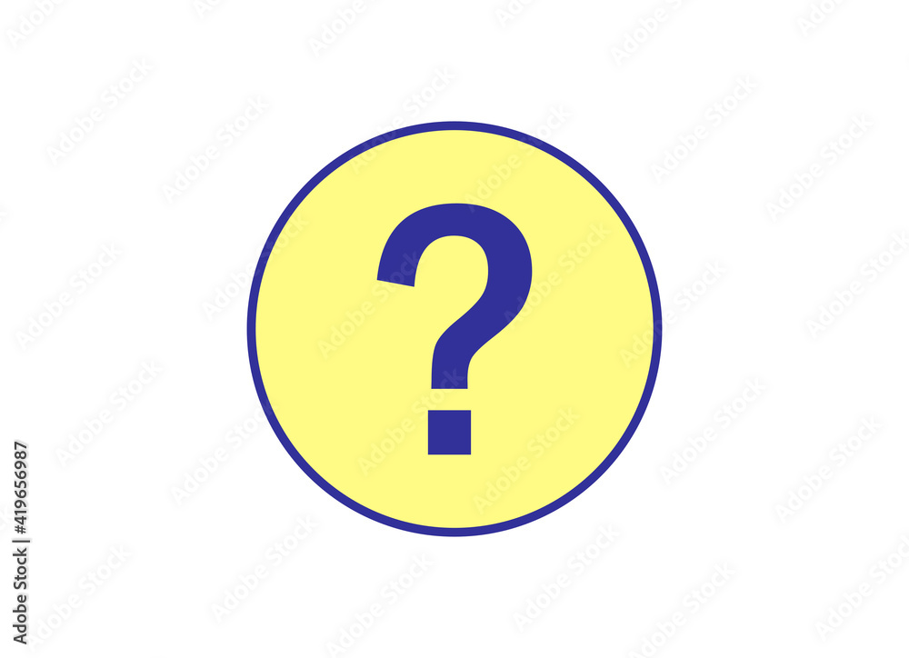 Question icon vector. Simple illustration for web or mobile app Question icon vector. Simple illustration for web or mobile app