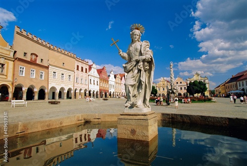 Marian Column, Telc, South Moravia, Czech Republic