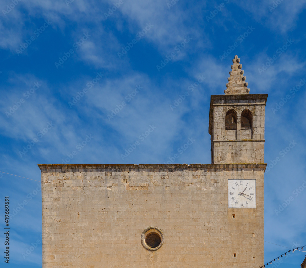 church of Sant Pere de Búger, in the village of Buger on the balearic island of mallorca, spain