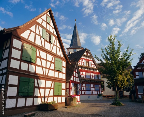 Half timbered houses, Kehi-Kork, Baden-Wurttemberg