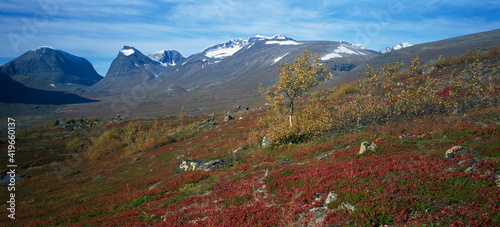 Mount Kebnekaise's highest mountain, 2117m, Laponia, Lappland