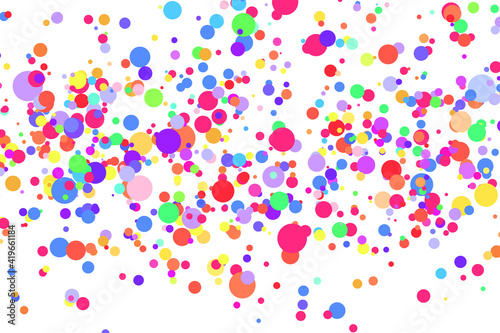 Light multicolor background, colorful vector texture with circles. Splash effect banner. Glitter silver dot abstract illustration with blurred drops of rain. Pattern for web page, banner,poster, card