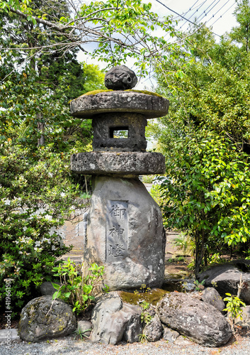 Canvas Print Detail of Traditional Buddist Japanese Temple