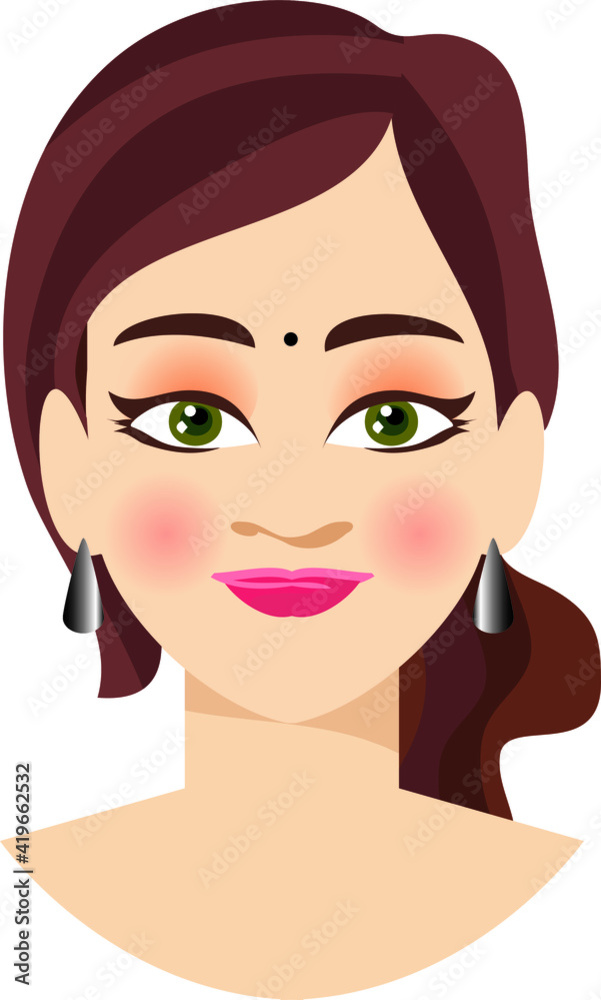 The face of today's young Indian confident woman. The face of today's young Indian confident woman.