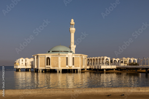 Canvas Print Mosquée et reflet sur le rivage