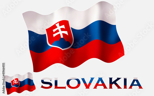 Slovakian flag illustration with fabric texture and SLOVAKIA text in White space. Slovak emblem flag icon with text for copy space Free Download Slovakian flag illustration with fabric texture and SLOVAKIA text in White space. Slovak emblem flag icon with text for copy space - GFXLoad