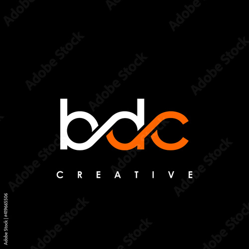 BDC Letter Initial Logo Design Template Vector Illustration