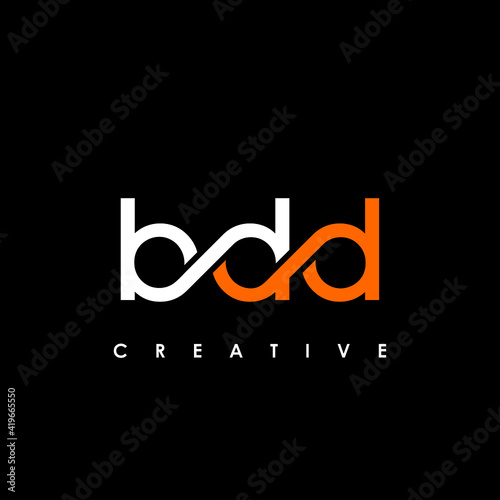 BDD Letter Initial Logo Design Template Vector Illustration