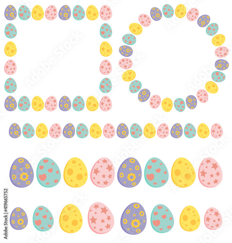 Photography Easter egg frame and divider collection