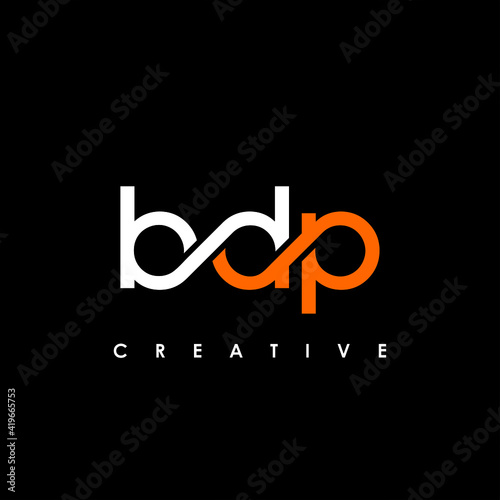 BDP Letter Initial Logo Design Template Vector Illustration