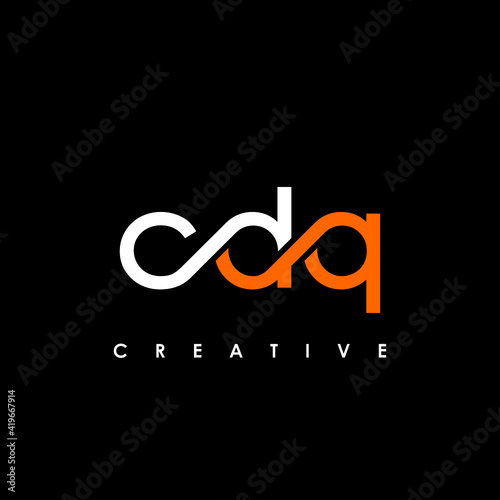 CDQ Letter Initial Logo Design Template Vector Illustration