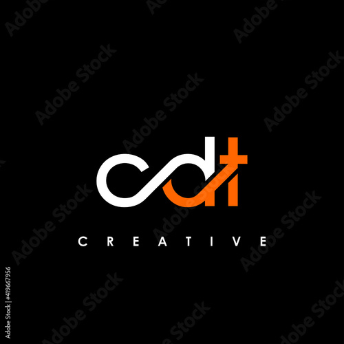 Fotografie CDT Letter Initial Logo Design Template Vector Illustration