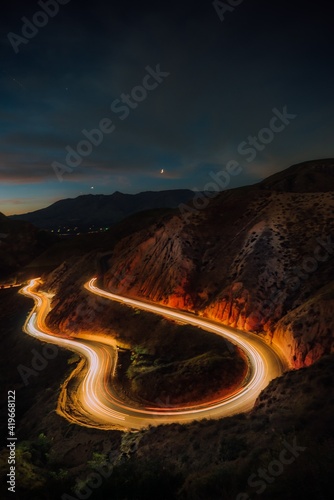highway in the night