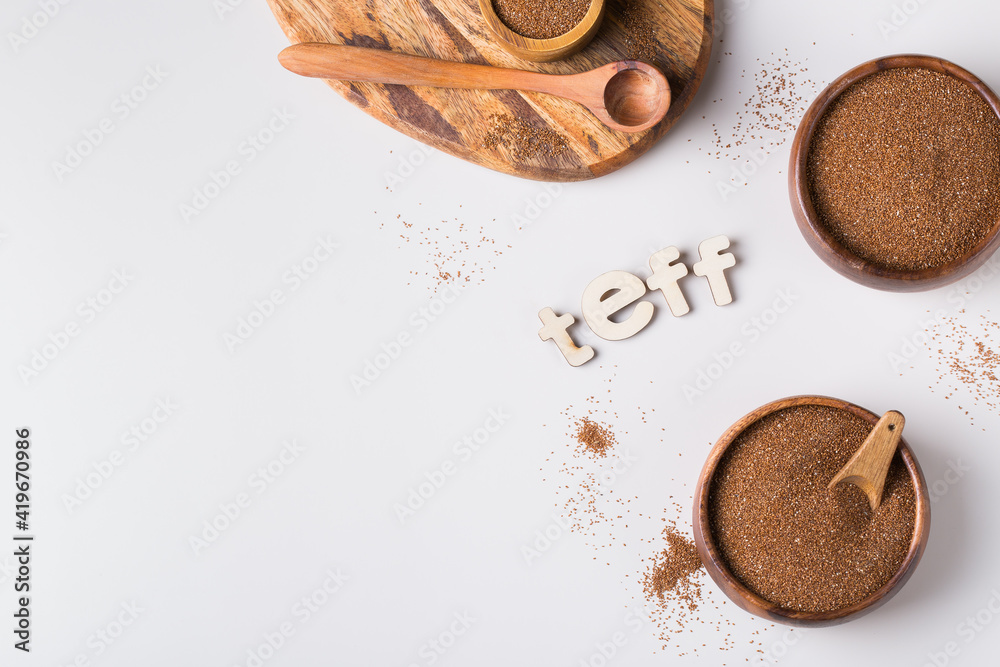 Ancient grain teff popular in Eritrean and Ethiopian cuisine Ancient grain teff popular in Eritrean and Ethiopian cuisine