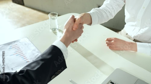 business hand shaking photo
