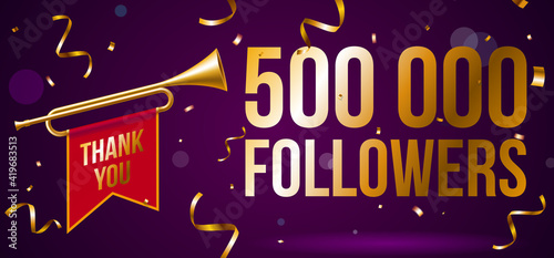 Thank You 500000 followers banner
