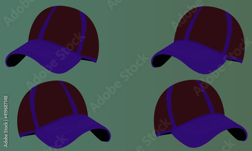 baseball cap vector illustration