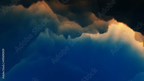 Space background with nebula and stars  nebula in deep space  abstract colorful background 3d render 