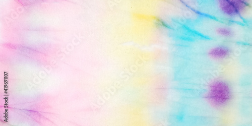 Vintage Tie Dye. Grunge Watercolor Tie Dye. Vintage Tie Dye Pattern. Bright Colors Dyed Wallpaper. Magic Fashion Texture. Fantasy Fabric. Vibrant Acrylic Dirty Painting.