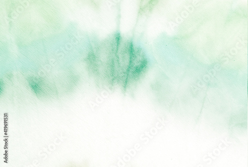 Vintage Tie Dye. Grunge Watercolor Dirty Art. Vintage Tie Dye Pattern. Green Olivetone Color Background. Beautiful Fashion Texture. Vibrant Acrylic Dirty Painting. Fantasy Fabric.