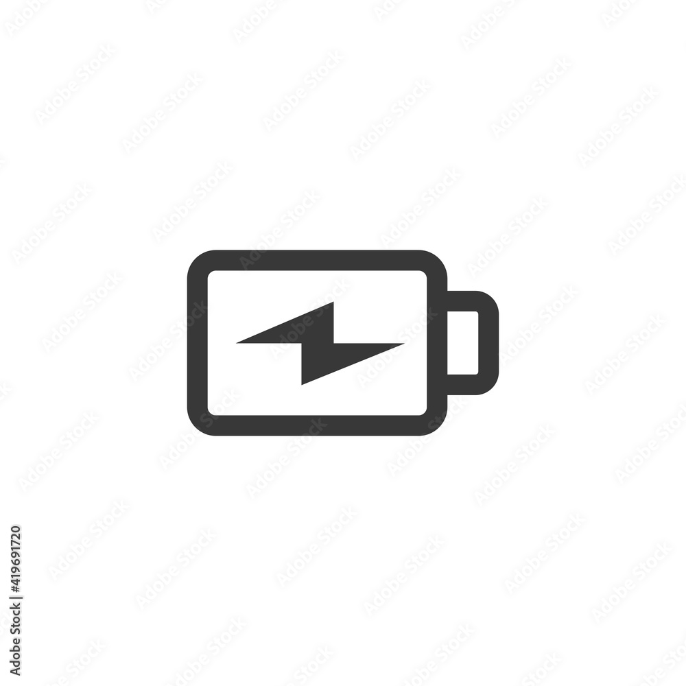 Charging battery icon. Power symbol modern, simple, vector, icon for website design, mobile app, ui. Vector Illustration Charging battery icon. Power symbol modern, simple, vector, icon for website design, mobile app, ui. Vector Illustration