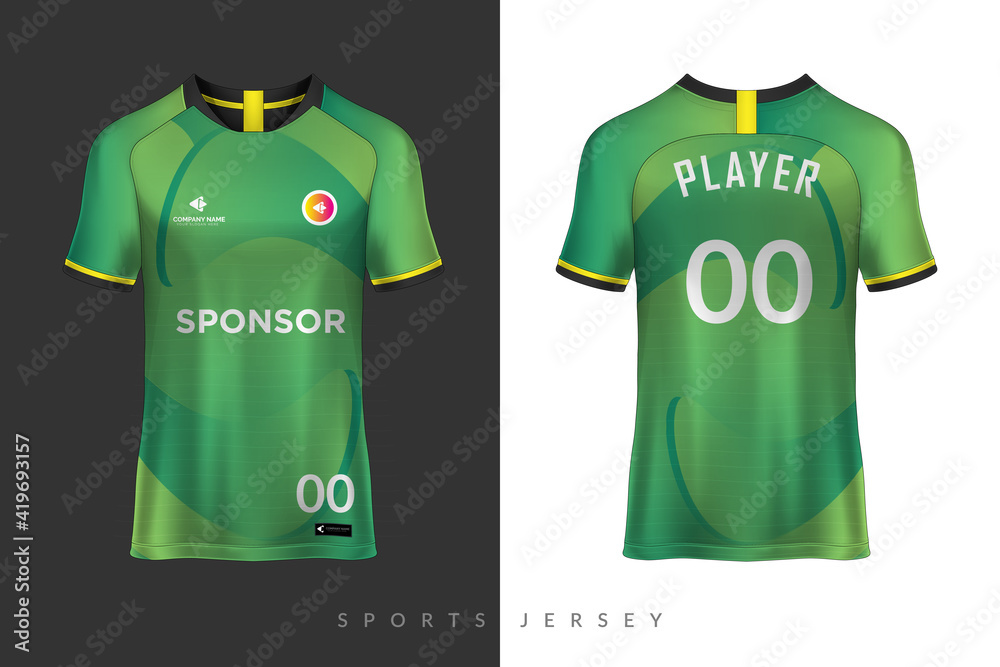 sports jersey and tshirt template, Graphic design for football or
