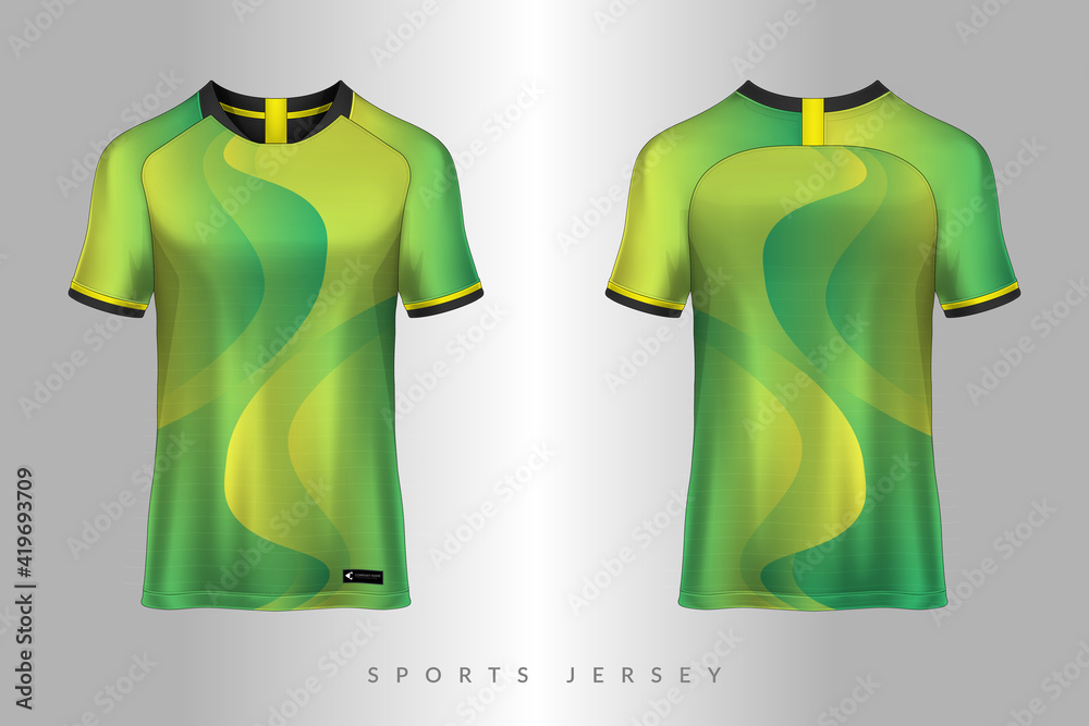 sports jersey and tshirt template, Graphic design for football or