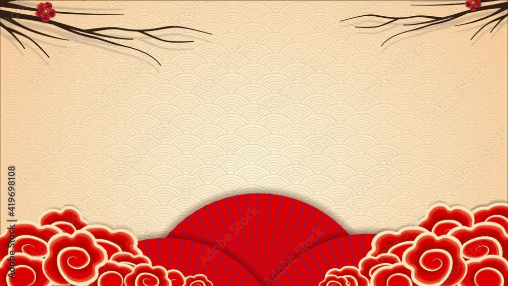 2D Motion graphics,Happy new year 2021,Chinese new year.. Background for Footage.