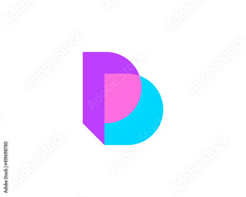Free Download Abstract letter D logo icon design modern minimal style. Creative logo from cut geometric shapes. Universal vector emblem sign symbol mark logotype. - GFXLoad