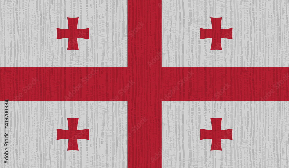 Georgia grunge flag. Vector illustration Georgia grunge flag. Vector illustration