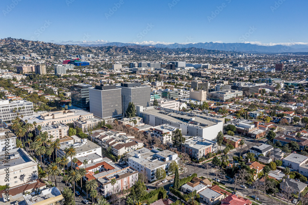 Hollywood Cityscape By Air
