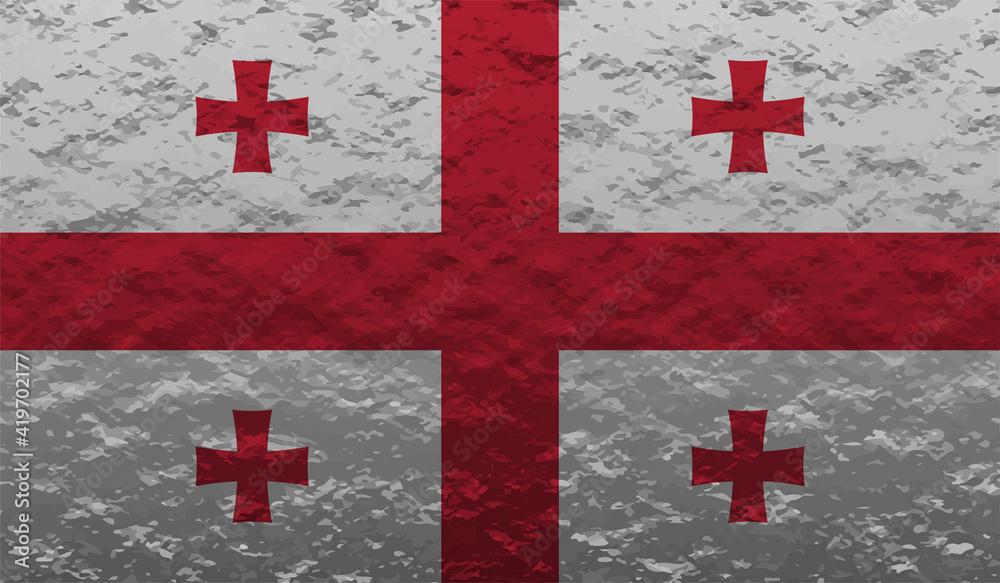 Georgia grunge flag. Vector illustration Georgia grunge flag. Vector illustration