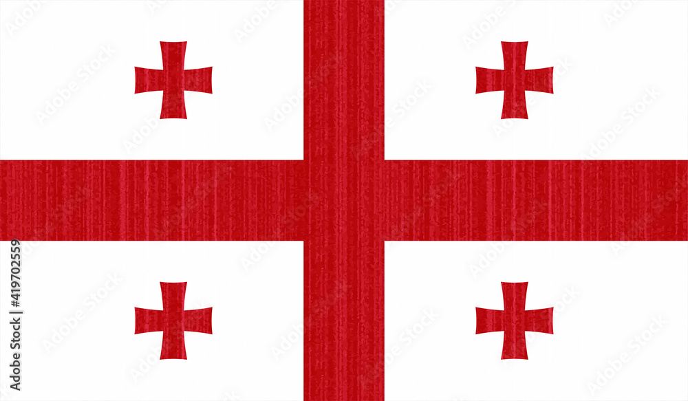 Georgia grunge flag. Vector illustration Georgia grunge flag. Vector illustration
