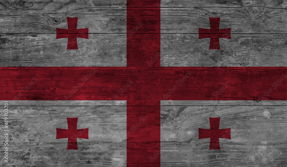 Georgia grunge flag. Vector illustration Georgia grunge flag. Vector illustration
