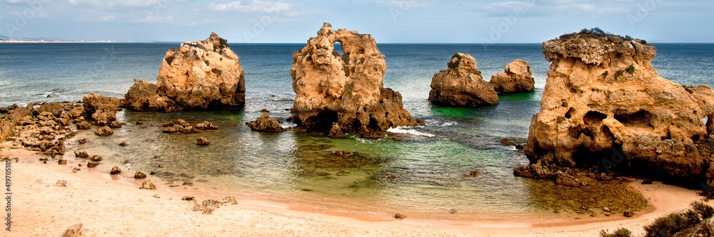 Secluded beach near Albufeira, Portugal