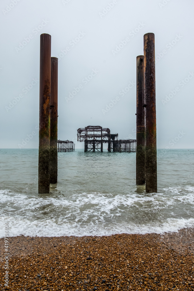 Derelict Pier, Brighton, February 2021
