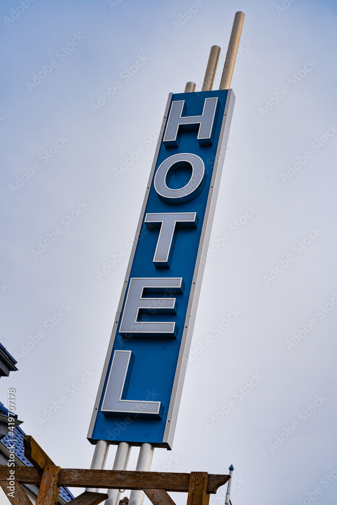 Hotel Werbeschild Hotel Werbeschild