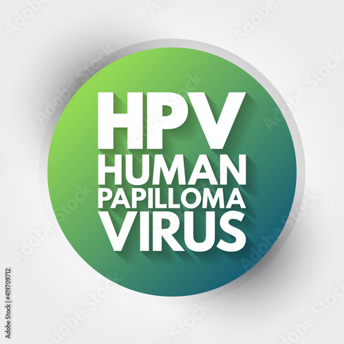 HPV - Human Papilloma Virus acronym, medical concept background