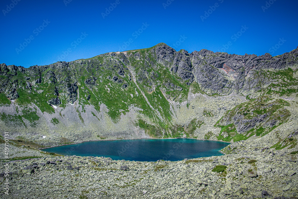 Tatry Wysokie, droga z Doliny Pięciu Stawów na Świnicę