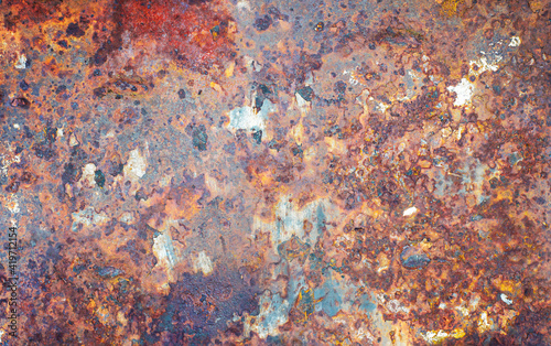 Bright background of old rusty surface