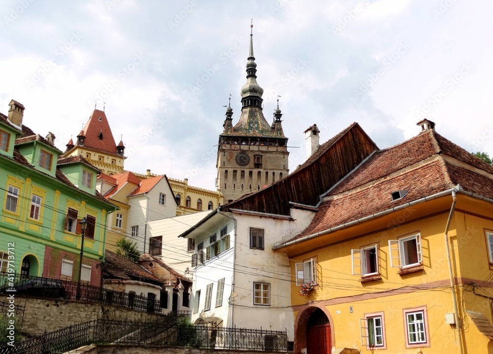 Fototapeta premium Sighisoara tourist city in Romania