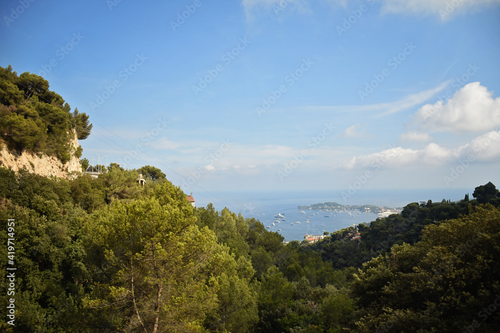 Panoramic view of sea from the hill Panoramic view of sea from the hill