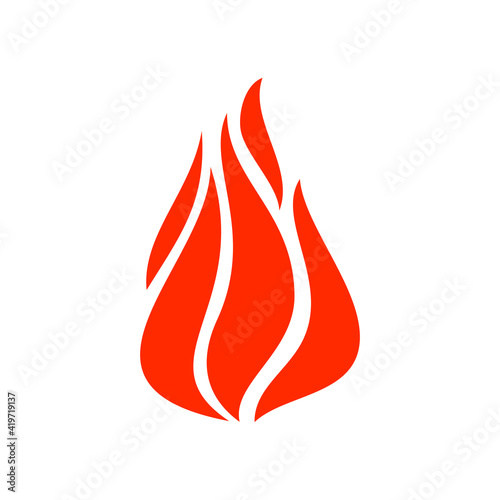 Flammable object sign, burning fire blaze ignition isolated icon. Vector symbol of heat, combustion and passion, inferno, blazing lit. Orange burning campfire or bonfire, fireproof warning emblem