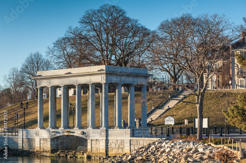 USA, Massachusetts, Plymouth. Plymouth Rock pavilion.