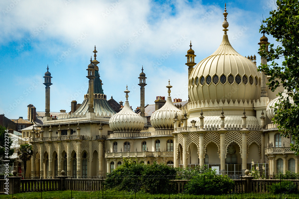 Wide-shot of the Brighton Royal Pavillion