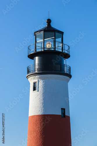 USA, Massachusetts, Nantucket Island. Sankaty, Sankaty Head Lighthouse.