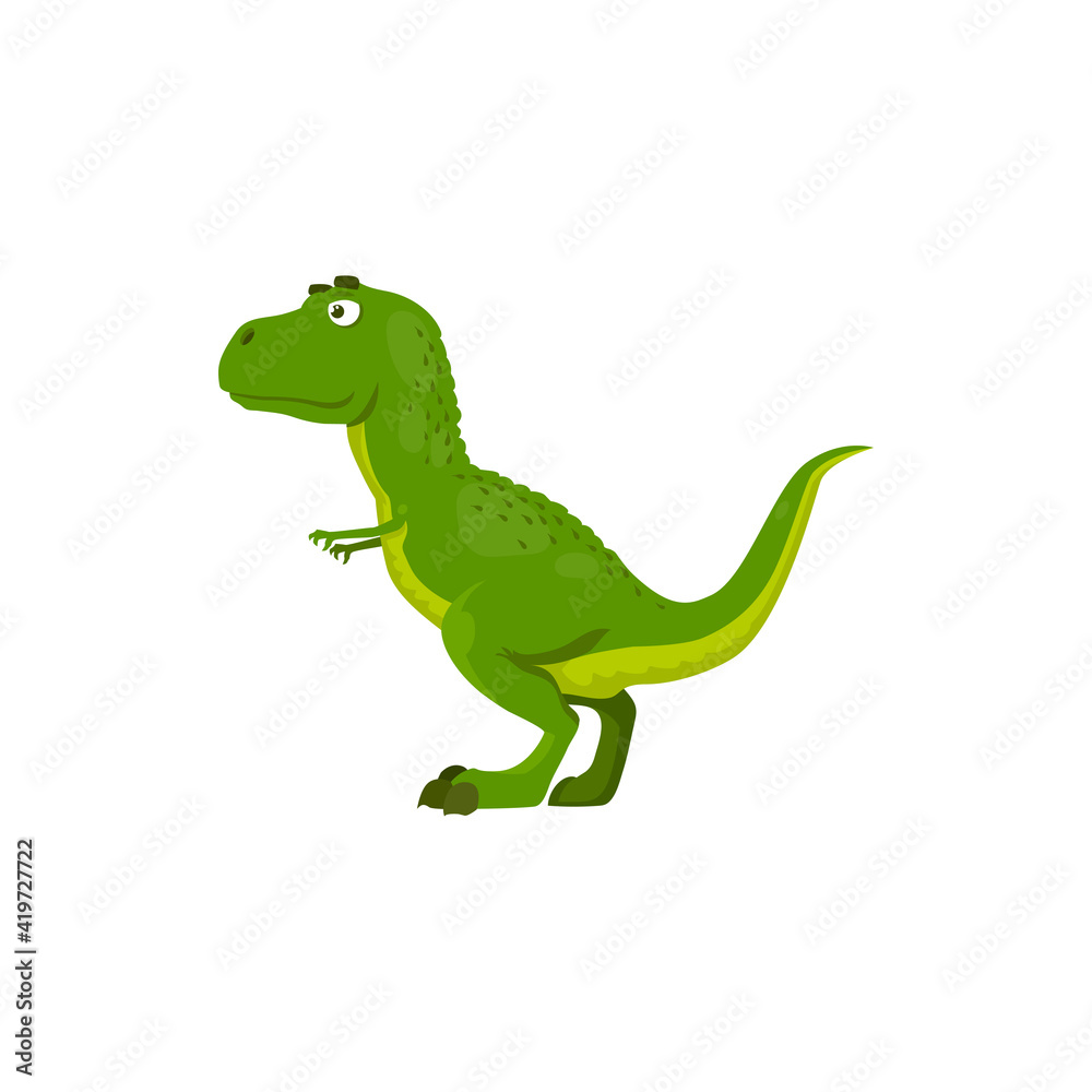T-rex theropod dino extinct animal, coelurosaurian dinosaur isolated green cartoon animal. Vector Parasaurolophus, Tyrannosaurus. Tyrannosauridae or tyrannosaurids, tyrant lizards prehistoric reptile T-rex theropod dino extinct animal, coelurosaurian dinosaur isolated green cartoon animal. Vector Parasaurolophus, Tyrannosaurus. Tyrannosauridae or tyrannosaurids, tyrant lizards prehistoric reptile
