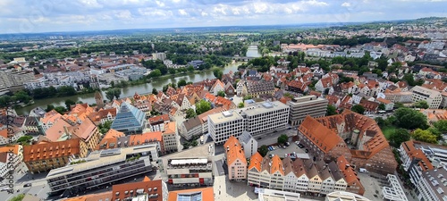 View from Ulm cathedral in Germany