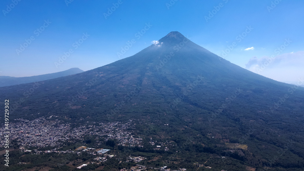 Fototapeta premium Fotos del Volcán de Agua