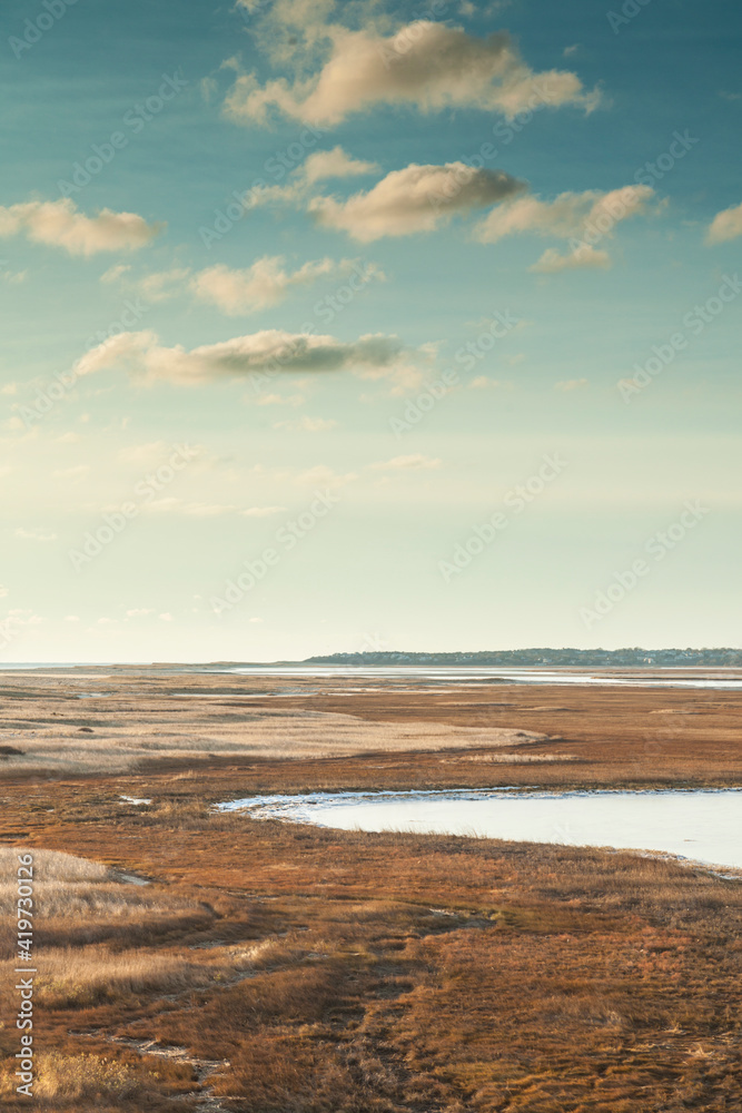 USA, Massachusetts, Cape Cod, Eastham. Fort Hill, Nauset Marsh. USA, Massachusetts, Cape Cod, Eastham. Fort Hill, Nauset Marsh.